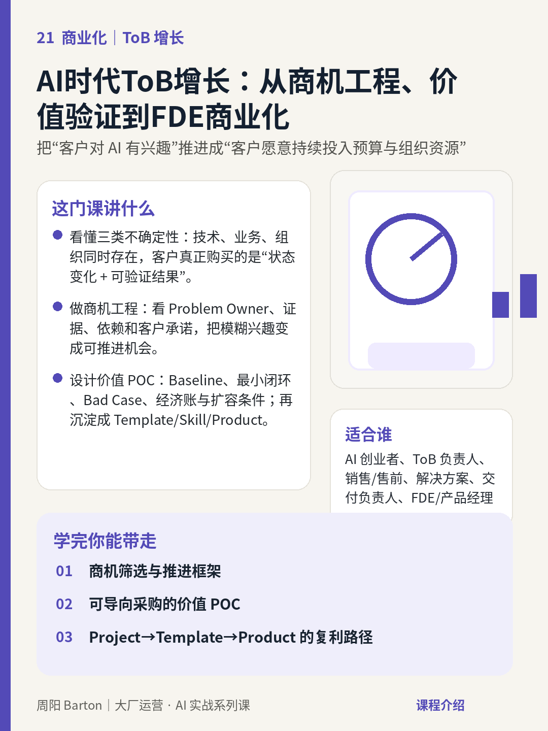 AI时代ToB增长：从商机工程、价值验证到FDE商业化
